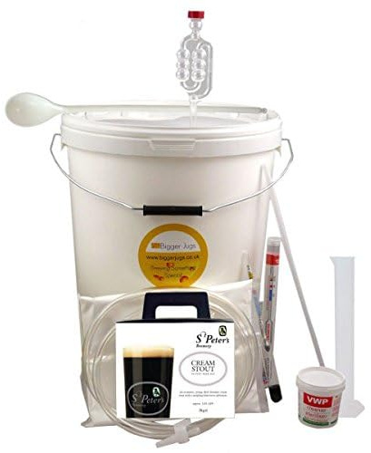 36 Pint (4.5 Gallon) Homebrew Beer Making Starter Kit - St Peters Cream Stout, Home Brew Microbrewery