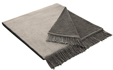 Bocasa Biederlack Salt and Pepper-Decke aus Baumwolle, Salt & Pepper Beige, 50x200 cm