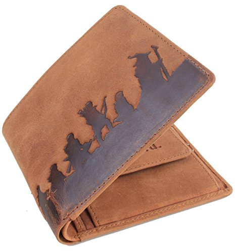 Mustard Ring Bifold Leather Wallet