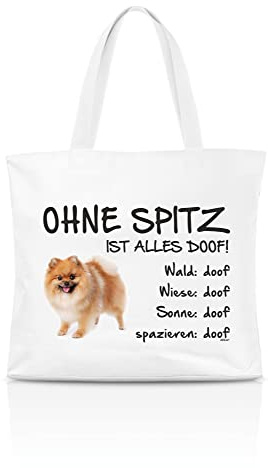 AdriLeo Einkaufstasche Ohne Spitz ist alles doof!