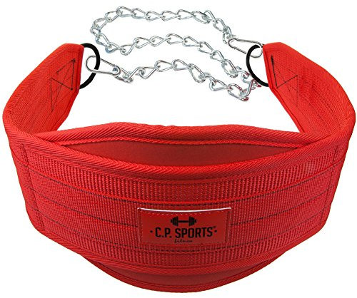 C.P.Sports Dip-Gürtel (Dipgürtel, Dippgürtel) Rot
