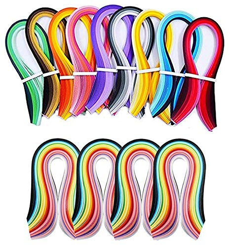 1940 Streifen Quilling Papier Set 45 Farbverlauf 39 cm 3/5/7/10 mm Quilling Papier Kit