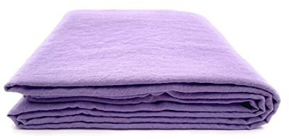 JOWOLLINA Laken Bettlaken Überwurf 100% Leinen Soft Washed Finish180 g/m2 (140x220 cm, Purple Rose)