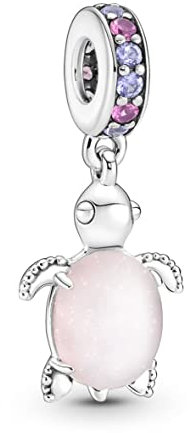 Pandora Murano Glass Pink Sea Turtle Dangle Charm 798939C02