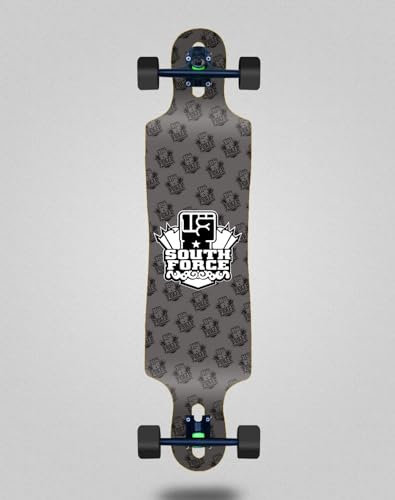South Force Skate Skateboard Longboard Complete 40 x 9 Drop NF Grey