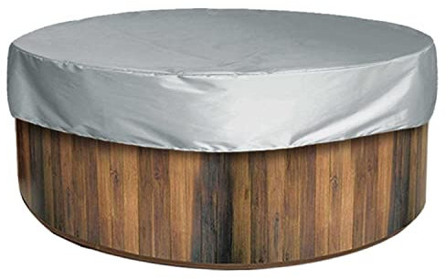 TMXKOOK Copertura Rotonda per Vasca Idromassaggio per Interni ed Esterni Whirlpool Spa Hot Tub, Copertura per Piscina