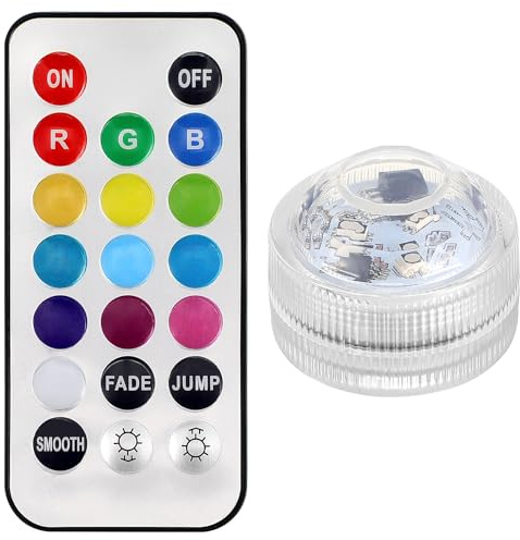 OSALADI Blumenlichter Teelichter LED-Pool-Lichter Aquarium-Licht Lichter Schwimmbad-Tauchlicht Laterne Wasserdicht Farbige Teelichter Led Mit Fernbedienung