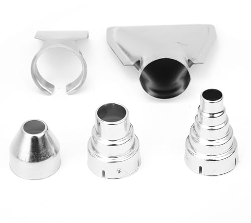 Set 5 Ugelli Pistola Termica 35mm in Acciaio Inossidabile Universali Resistente ad Alta Temperatura