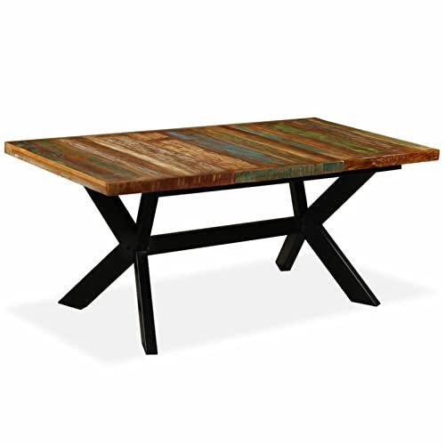 Rantry Esstisch Altholz Massiv und Stahlgestell 180 cm Tisch Model244804