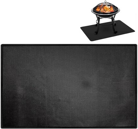 Grillmatten für Outdoor-Grill | Schutzmatten Grill Feuerfeste Matte Grillmatten | Outdoor Untergrill Matte Feuerbeständige Pad, Grill Boden Pads, Faltbarer BBQ Schutz für BBQ, Grill, Kamin
