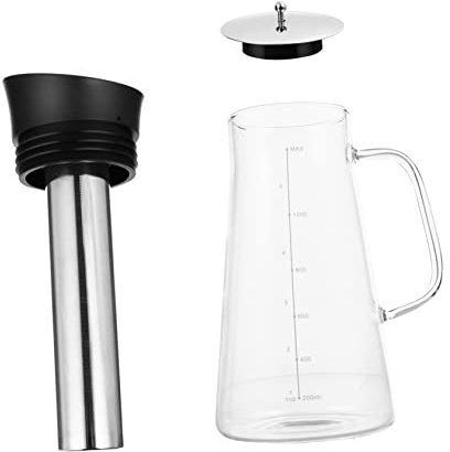 LABRIMP 1pezzi Kettle Vetro Trasparente Caffettiera Resistente Al Calore Per e Tè Capacità Con Per Infusi e Bevande Calde