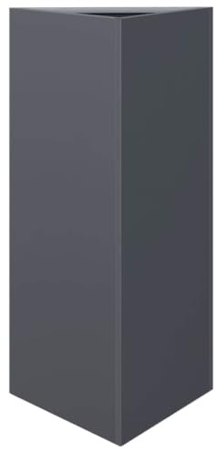 vidaXL Pflanzkübel Anthrazit Dreieckig 40x34,5x75 cm Stahl