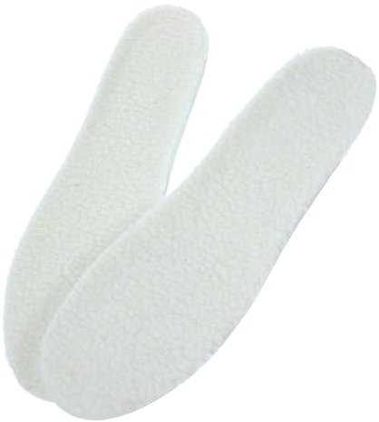 minkissy 1 Paar Einlegesohlen Aus Wolle Stiefeleinlagen Für Herren Winter Einlegesohlen Schuhlifte Schuheinlagen Für Damen Höhe Erhöhen Einlegesohlen Plattfüße Einlegesohlen Weiß