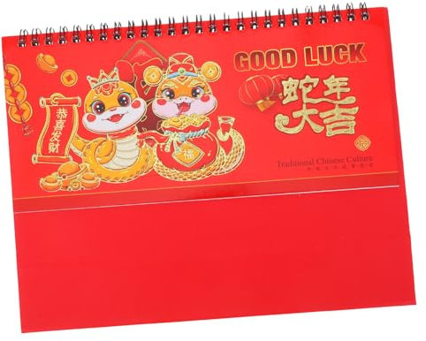 OHPHCALL Tischkalender Wochenplaner Monatsplaner Kleiner Schreibtischkalender Familienkalender Minikalender Schreibtisch Flip Kalender Chinesischer Kalender