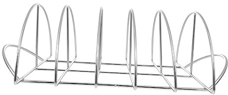 VINTORKY 1pezzi Rib Rack Non Stick Grilling Rack Acciaio Inossidabile Supporto per Costine BBQ Resistente e Facile da Pulire Accessorio per Barbecue Casa