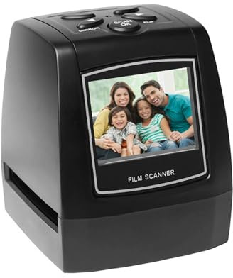 drburpily Máquina escáner de Diapositivas Que digitaliza Diapositivas Antiguas con Pantalla LCD, escáner ABS A3, escáneres de Diapositivas de 35 mm a escáner Digital de Negativos