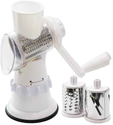 Cortadora rotativa manual - Rallador de manivela compacto, triturador de