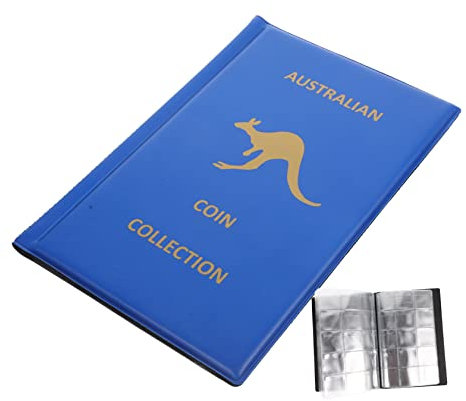jojofuny Fächer Münzalbum Für Sammler Kompakt Transparent Langlebig Münzschutzhülle Klassisches Coin Collecting Buch Für Gedenk Sammelmünzen Geeignet