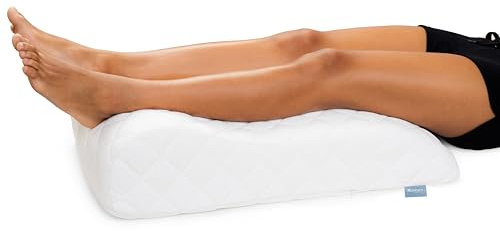 XDREAM Venkudde för att lagra benen | ergonomiskt utformad | har en stödjande och avlastande funktion | avtagbart och tvättbart dubbelt påslakan | Öko-Tex certifierad | vit