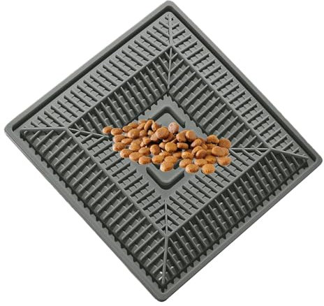 Mangeoire Anti-Glouton pour Chat | Jouet Éducatif et Stimulant pour Chats | Tapis de Nourriture en Silicone Sécurisé pour Chaton d'Intérieur et Extérieur