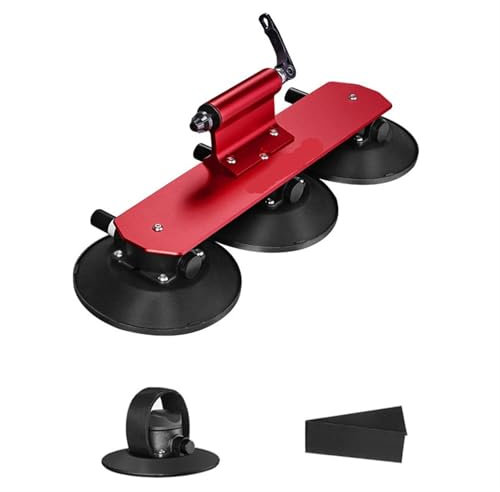 Bike Fork Mount Vacuum Suction Roof-Top Bike Carrier Rack for Car Bicycle Rack Sucker Car Roof Road Universal Holder(Red for 1 bike)