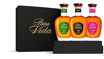 PURA VIDA - Coffret Rhum XO, XA, PASIÓN - 39,33% Alcool - Origine : Costa Rica - 3 x 20 cl