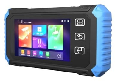 Tester per telecamere CCTV, Tester for telecamere IP for CCTV for touch screen da 5, pollici IPS HD con visualizzazione completa Telecamera analogica 8 MP for monitor POE CVI TVI AHD(TI-X550-ACHT)