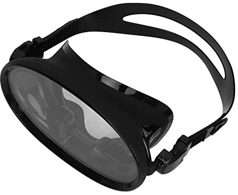Aumotop Gafas de Snorkel Profesionales Antivaho con Clamp/Holder para la Nariz para Buceo Suministros Universales Hombres y Mujeres Negro