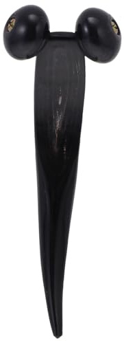 LALADEFIEE Natürlicher Horn Massage Roller Rückenmassagegerät Ergonomisch Körperpflege Tool zur Muskelentspannung und Durchblutungsförderung für Büro Autofahrer und Sportler
