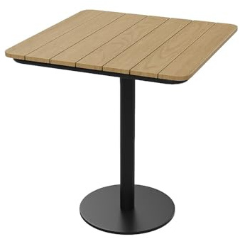 Vente-unique - Tavolo da giardino 2 posti Lylios - acciaio - nero