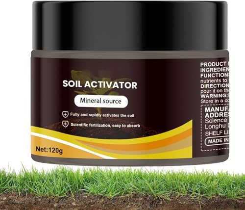 Activador del suelo, mejora la estructura del suelo, mejora la salud del suelo, para jardineros, agricultores, cultivadores y jardineros, así como para patio, patio trasero, granja e invernaderos