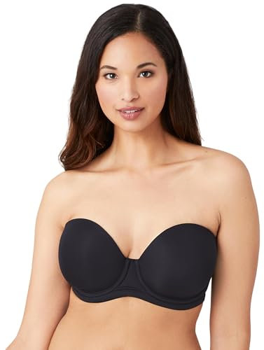 Wacoal Women's Red Carpet Strapless Full Busted Underwire Bra Coverage, Black, 34F