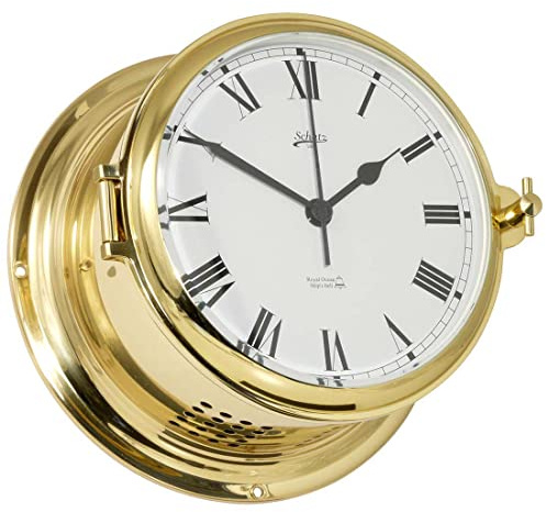 Delite 480CS Schatz Royal Glasenuhr Quarz römisch Messing B x H: 180 mm x 93 mm