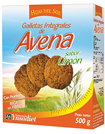 HIJAS DEL SOL Galletas Integrales de Avena, Sabor limón - 500 gr