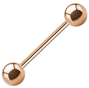 Treuheld® | Piercing Stab Barbell | Chirurgenstahl 316L | Roségold