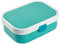 Mepal Brotdose Kinder - Bento Box Kinder - Brotdose Kinder mit Fächern & Gabel - Meal Prep Box mit Clip-Verschluss - BPA-frei & Spülmaschinenfest - 750 ml - Turquoise