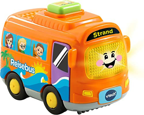 Vtech TUT TUT Baby Flitzer - Reisebus – Spielzeugauto mit Musik, aufleuchtender Taste, spannenden Sätzen und Geräuschen – Für Kinder von 1-5 Jahren