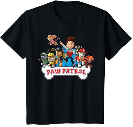 Paw Patrol Kids Favourite Group Pups Hero Adventure Squad T-Shirt