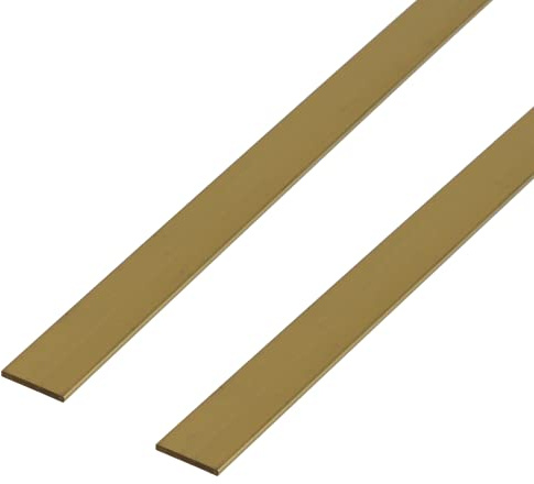 Alberts 497644 Flachstange | Messing | 1000 x 10 x 2 mm | 2er Set