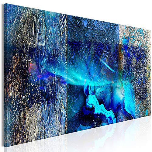 murando Acoustic Canvas Wall Art Home 120x40 cm / 47 x 16 Picture with acoustic foam sound absorption print image Artwork 1pcs room acoustics soundproofing blue a-A-0610-b-a
