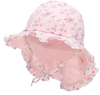Sterntaler Unisex barn solhatt blomma barnhatt, rosa, normal, ROSA