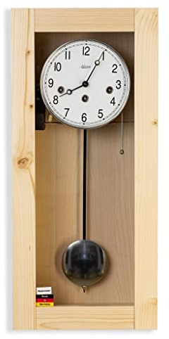 RELOJESDECO HERMLE 71003-140341 Mechanische Wanduhr mit Westminster Nachtstille, 4 Zimmer