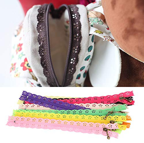 Fyearfly Unsichtbar Reißverschlüsse, 10 Stück 20 cm Bunte Nr. 3 Nylon Spitzen Reißverschluss Geschlossene Enden, Reißverschluss Für Sewing Craft Kleidung Tasche Mäppchen Kissenbezug