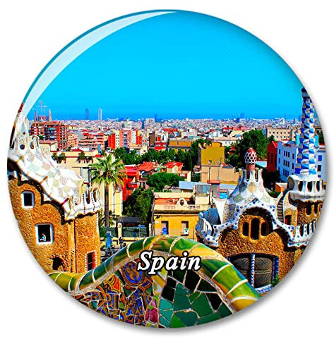 Spanien Guell Park Barcelona Kühlschrank Kühlschrank Magnet Dekorative Magnet Aufkleber Reise Souvenir Kollektion Tourist Stadt Geschenk Whiteboard Küche