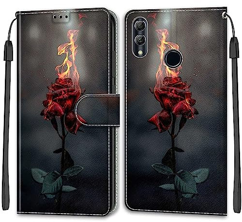 SIENIANLINE Hülle Kompatibel mit Huawei P Smart 2019, Handyhülle Kompatibel für Huawei P Smart 2019 / Honor 10 Lite / 10i / 20i / 30i Flipcase [Kartensteckplätze] [Stand Feature]