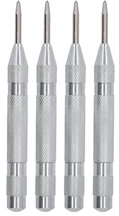 Körner, 4-teiliger Körner, Automatischer Schnellarbeitsstahl, 12,7 Cm, Werkzeugset, Körner Für Installation Und Wartung(Silber)