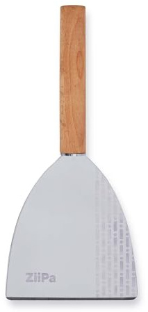 ZiiPa • Coupe-Pâtons à Pizza PANETTA • Lame Acier Inox Ultra Tranchante • Manche Bois Ergonomique • Coupe-Pâte Professionnel Léger et Résistant • Découpe Précise de Pâtons