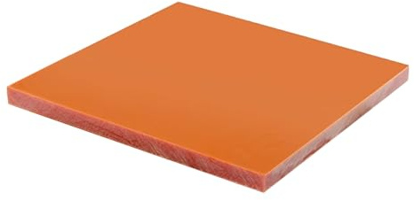 WOFDALY Foglio Fenolico in Bachelite 200 X 300Mm Bachelite Resistente alle Alte Temperature Arancione,Thickness: 4mm