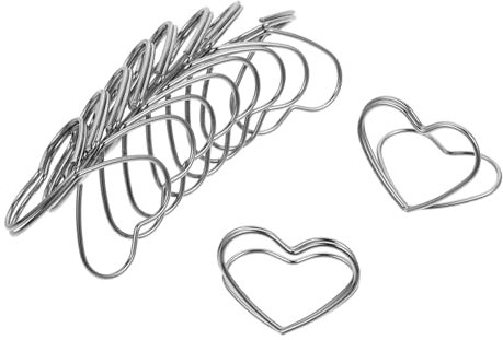 KITANDOVE Sitzkartenhalter Herzförmig Tischnummernhalter Metall Kartenhalter Für Hochzeit Party Platzkartenhalter Bildhalter Fotoständer Tischdekoration