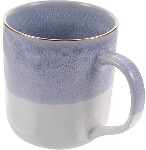 MAGICLULU Elegant Gold Rim Ceramic Mug Latte Mug Espresso Cup Household Coffee Cup Present